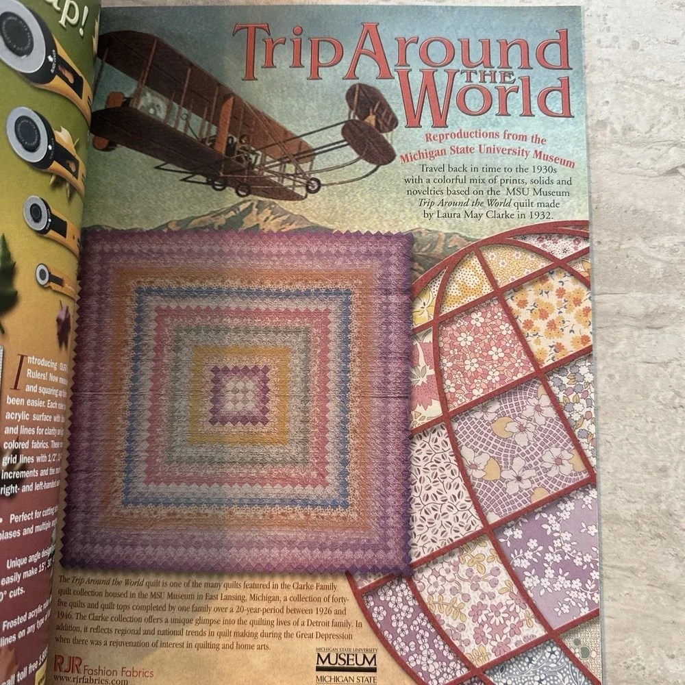 Vintage Quilter's‎ Newsletter Magazine Quilt Design Projects Nov 2002 Issue (H)